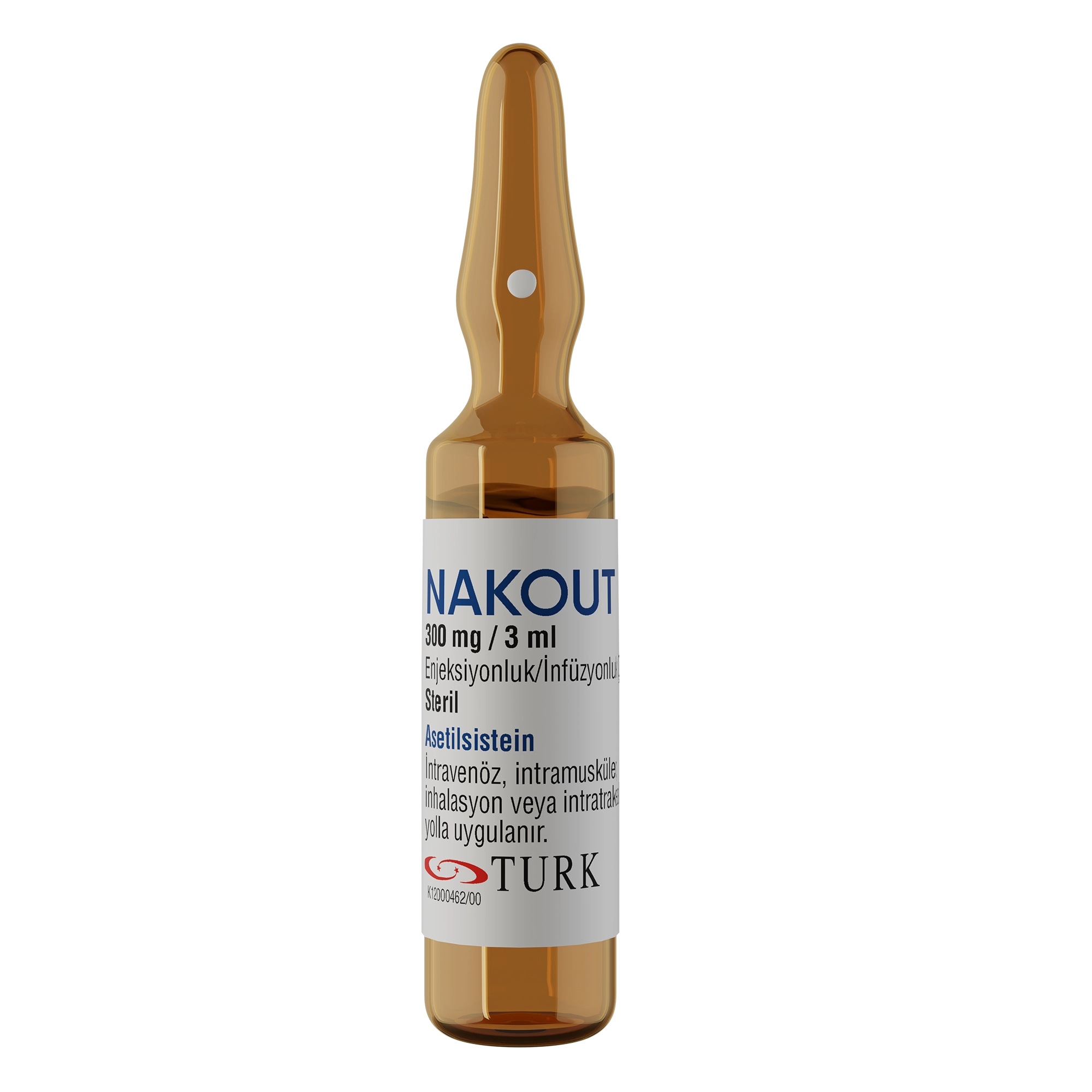 Nakout 300 mg / 3 ml Enjeksiyonluk / İnfüzyonluk Çözelti